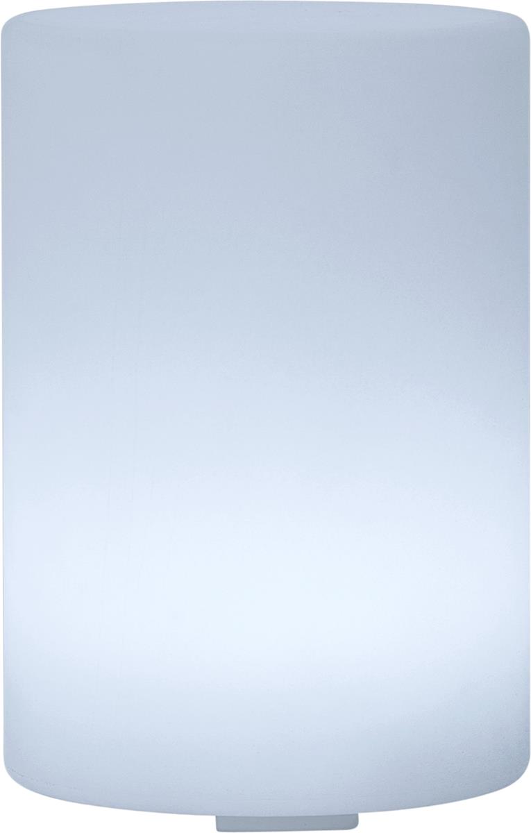 LED-Zylinder "Twilights" - H: 20cm - D: 14cm - RGB Wechsel/feste Farbe - Fernbedienung - Aufladbar