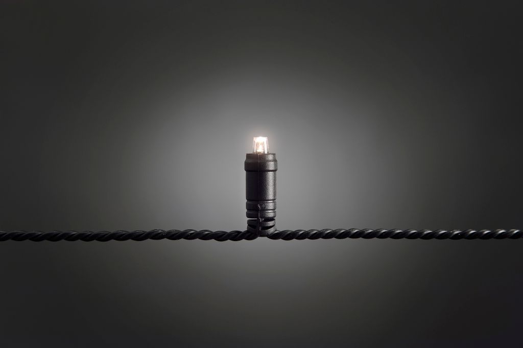 LED Microlichterkette - LED Expert - 3,90m - 40x Warmweiß - Schwarzes Softkabel - Outdoor - Dimmer