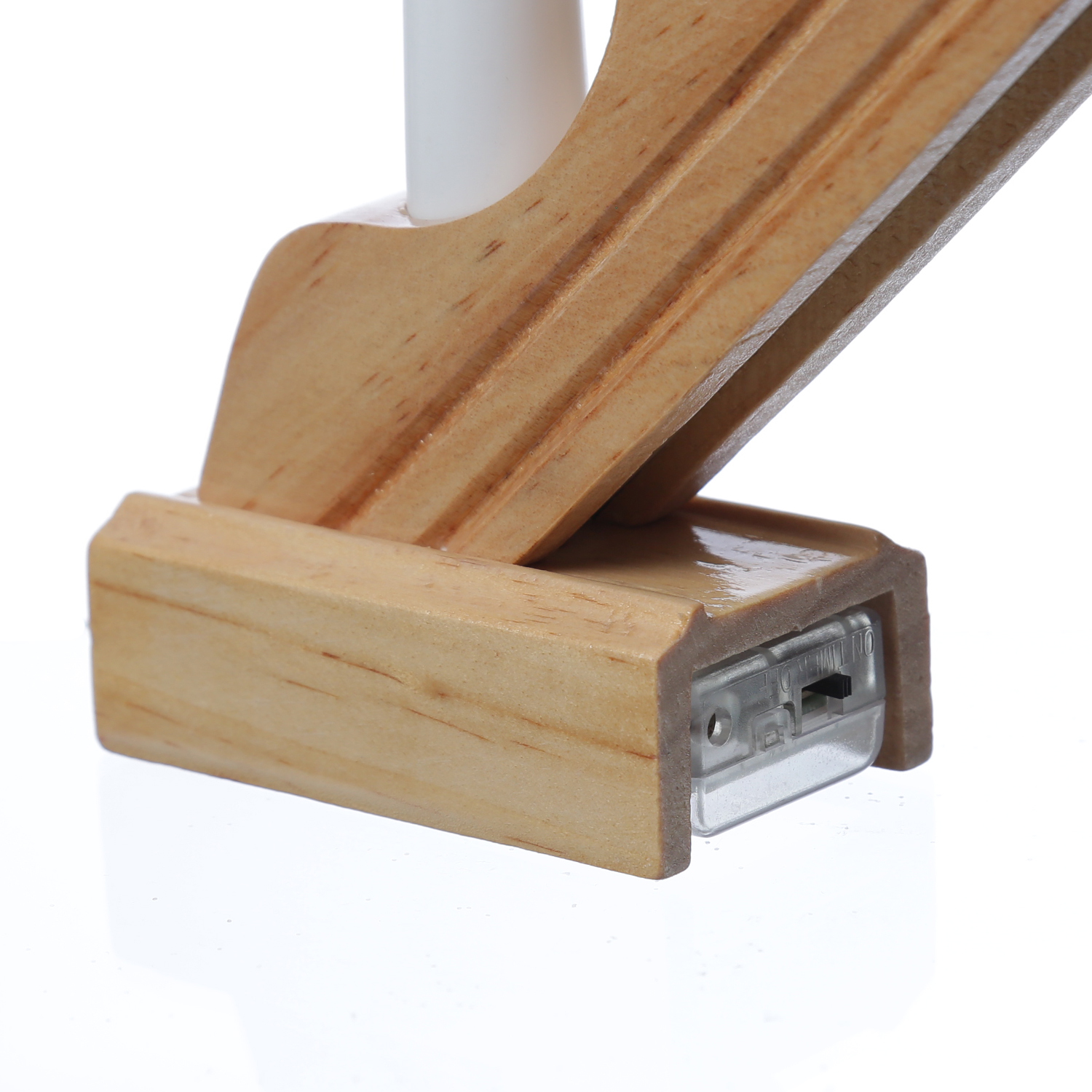 LED Fensterleuchter EMMA - Schwibbogen - 7 warmweiße LED - L: 39cm - Batterie - Timer - natur