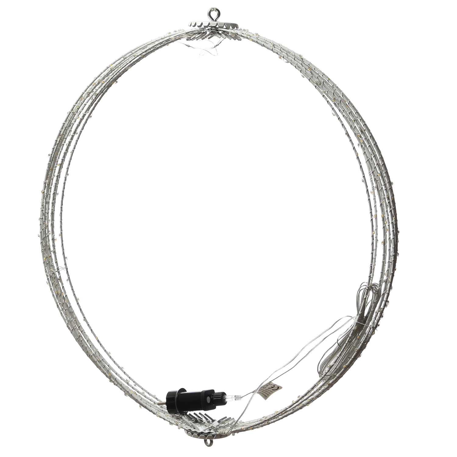 LED Drahtkugel - 3D Leuchtkugel - D: 58cm - 480 warmweiße LED - faltbar - 8 Modi/Timer - Innen/Außen