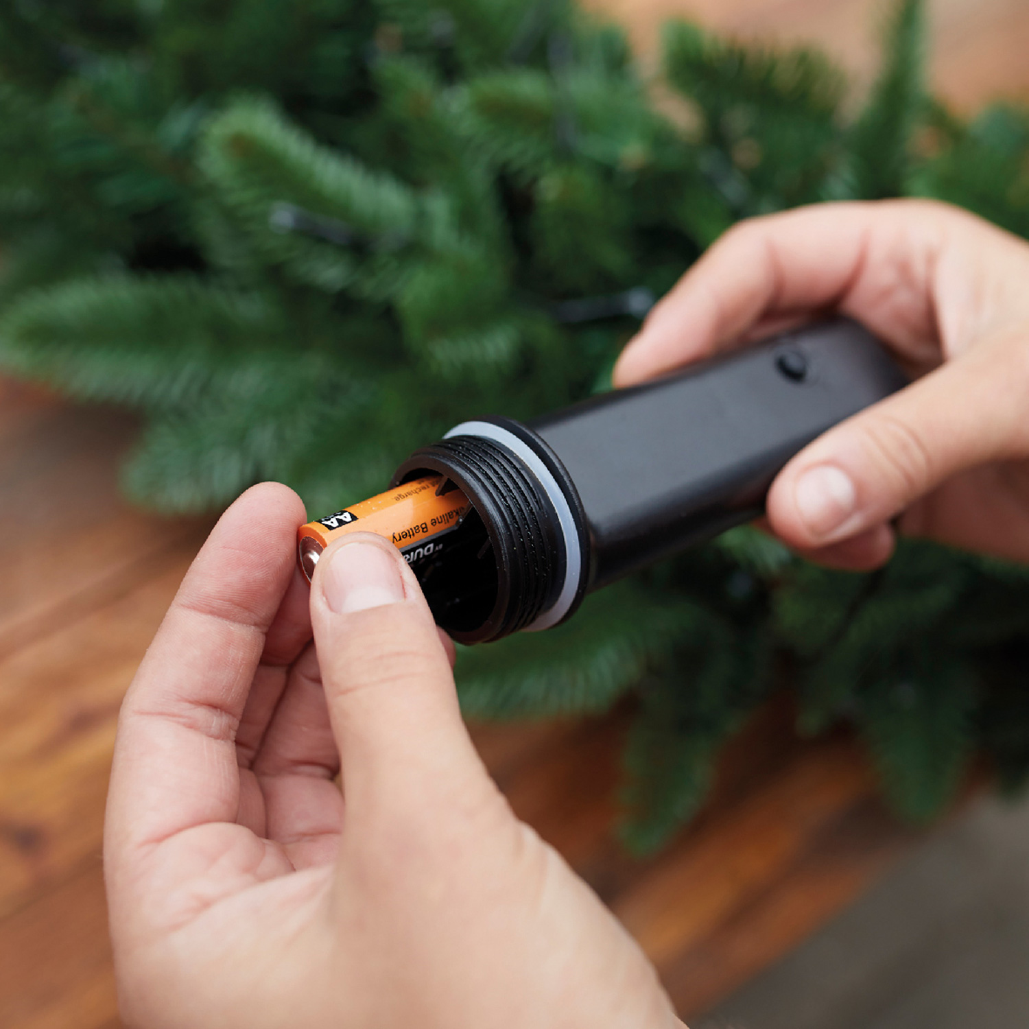 LED Lichterkette - 96 warmweiße LED - L: 7,1m - 8 Funktionen - Timer - Batterie bis 60 Tage