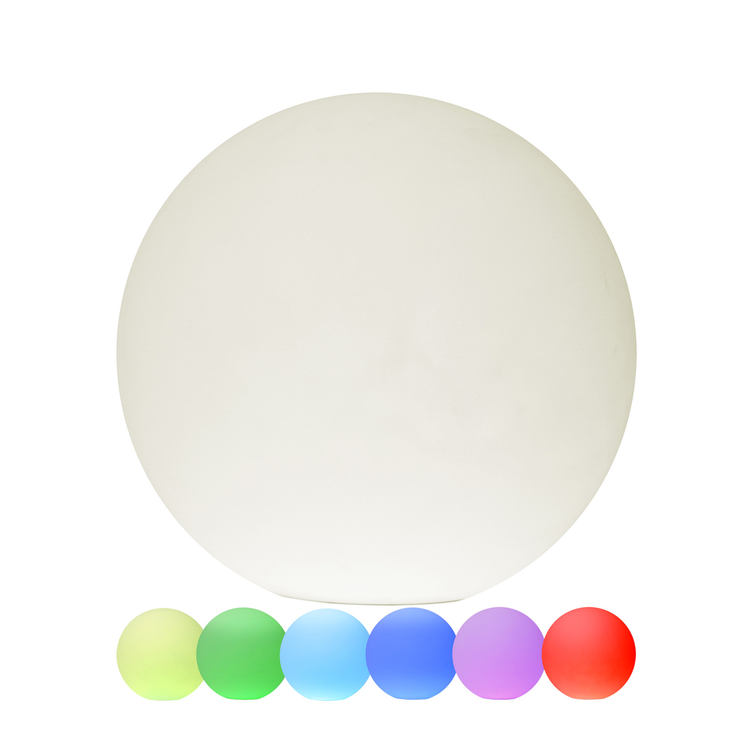 LED Kugel Twilights - Gartenkugel 30cm - RGB Farbwechsel/feste Farbe - Fernbedienung - Aufladbar