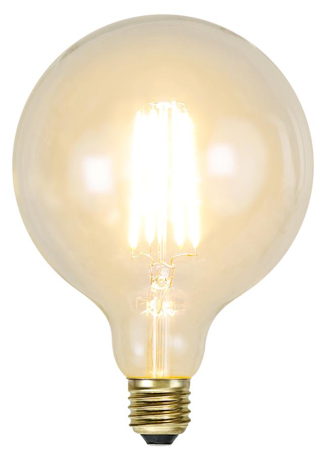 LED GLOBE FILA GLOW G125 - E27 - 3,6W - warmweiss  2100K - 320lm - klar - dimmbar
