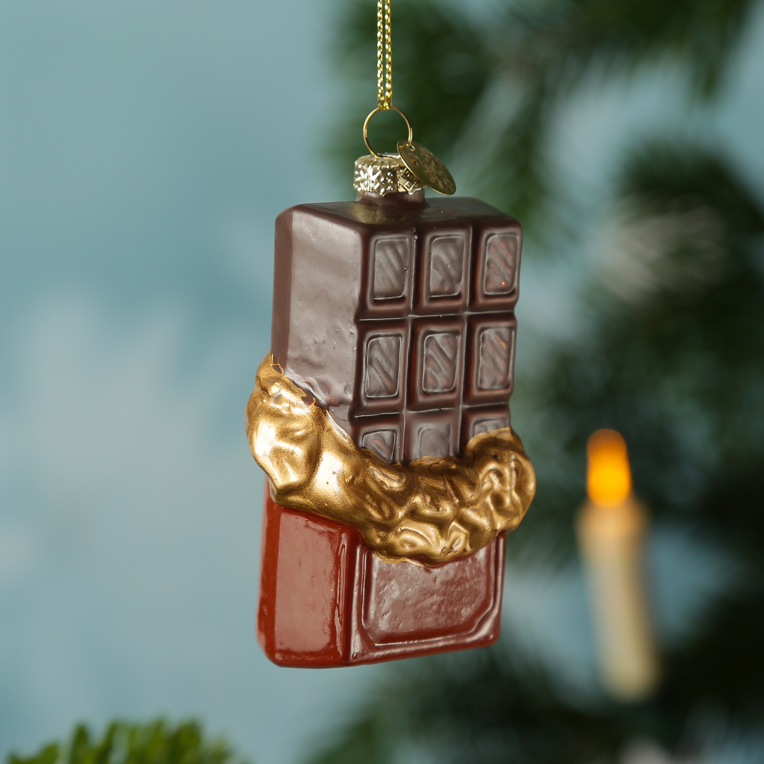 Weihnachtsbaumschmuck Donut/Erdbeere/Schokolade - Glas - Christbaumschmuck - 3er Set