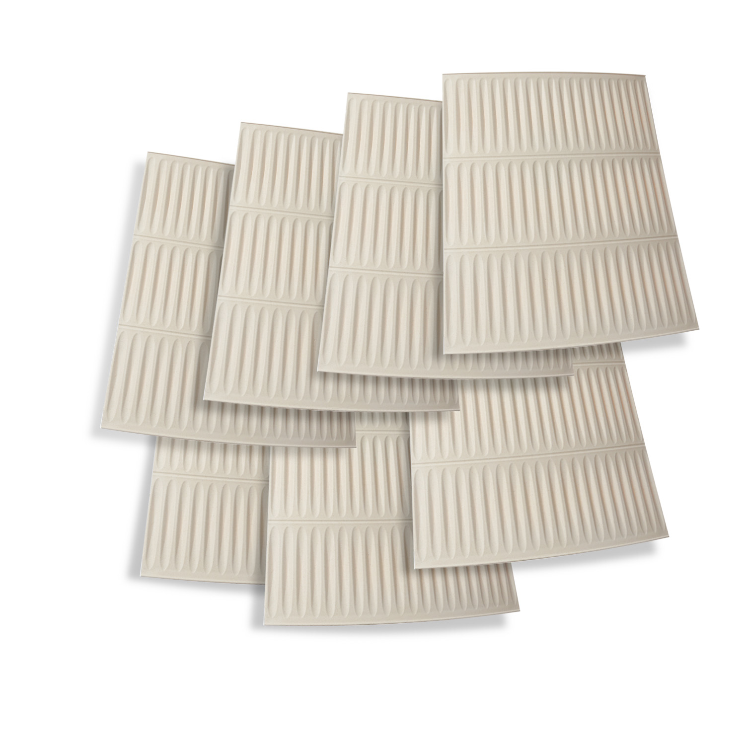 Weihnachtsbaumrock - Kunststoff Abdeckung für Baumständer - D: 56cm - 7-teilig - beige
