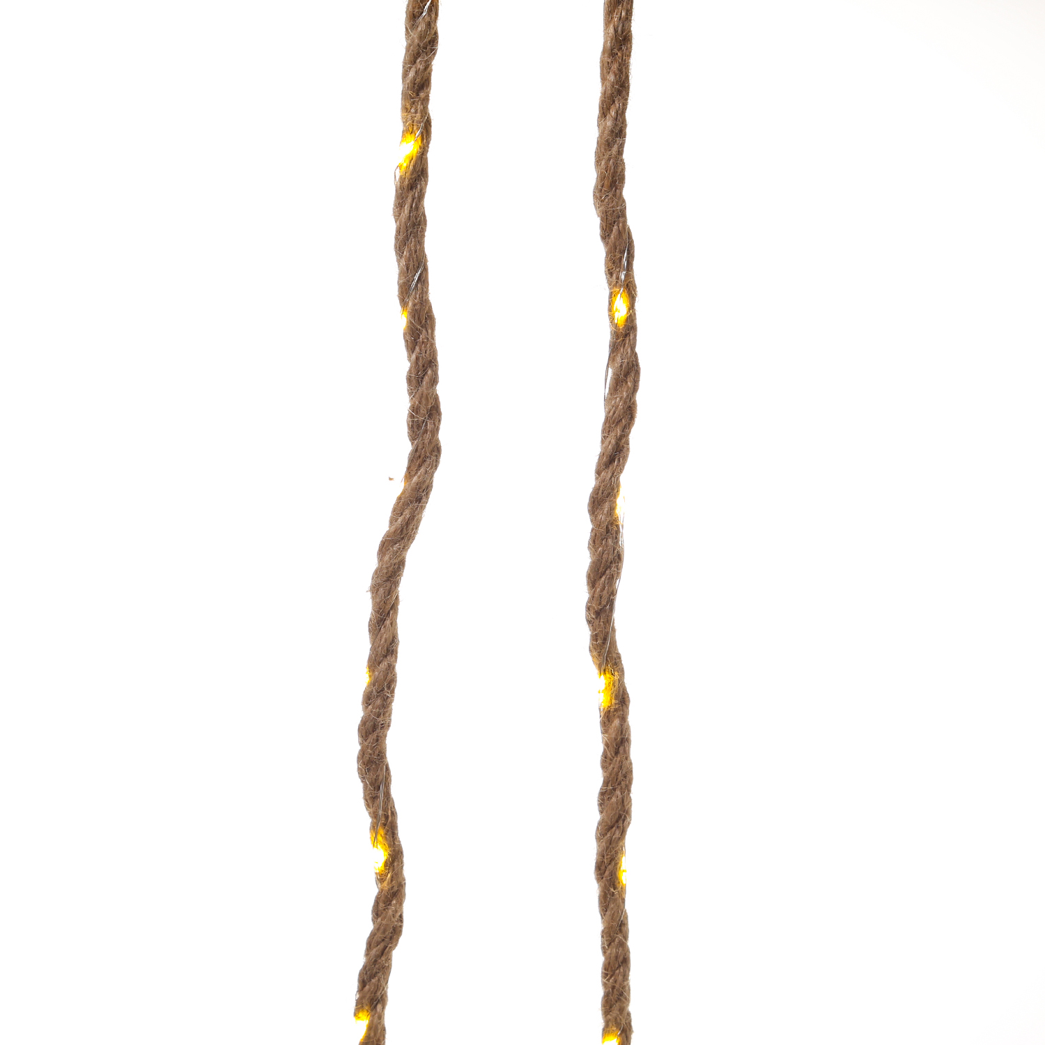 LED Lichterkette Seil - Deko-Tau - 20 warmweiße LED - L: 1m - Timer - Batterie - für Innen