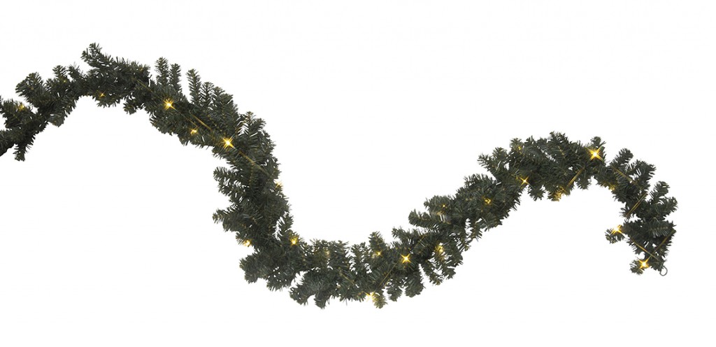 LED-Tannengirlande - Ottawal Line Outdoor - 72x Warmweiß - 5,00m  - Grün