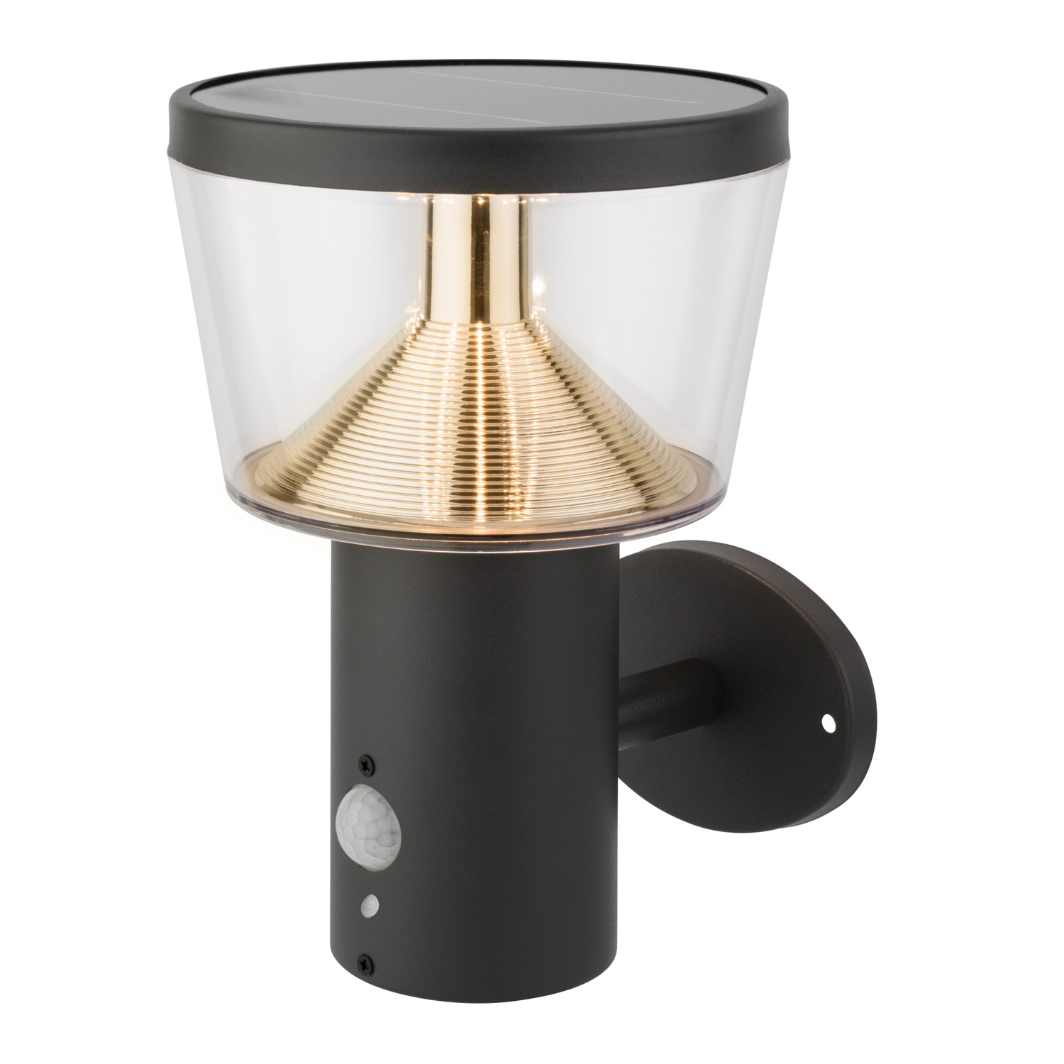 Solar-Wandleuchte mit Bewegungsmelder - 3 Modi - Premium-Solarfeld