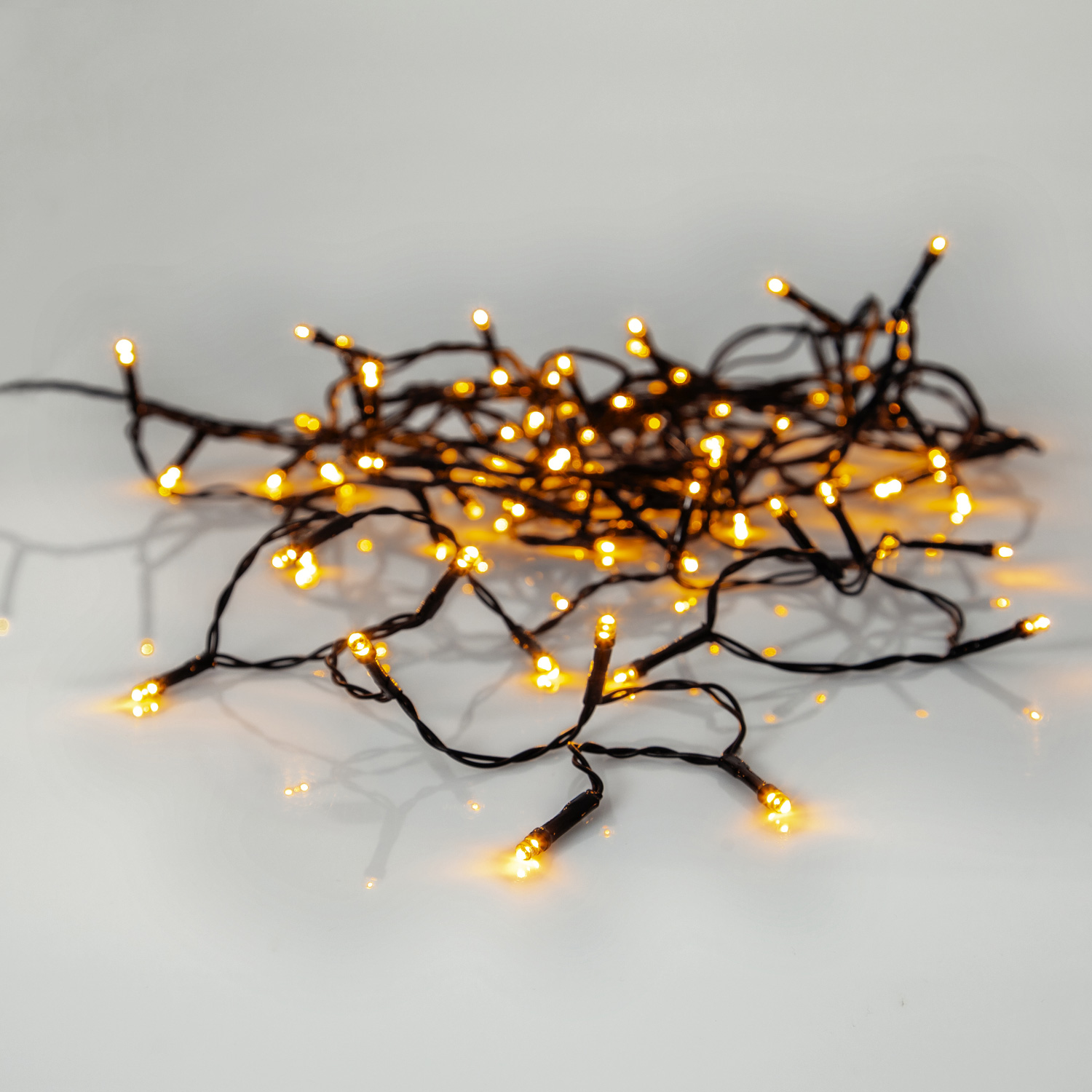 LED Lichterkette - Serie LED - outdoor - 80 ultra warmweiße LED - L: 5,6m - schwarzes Kabel