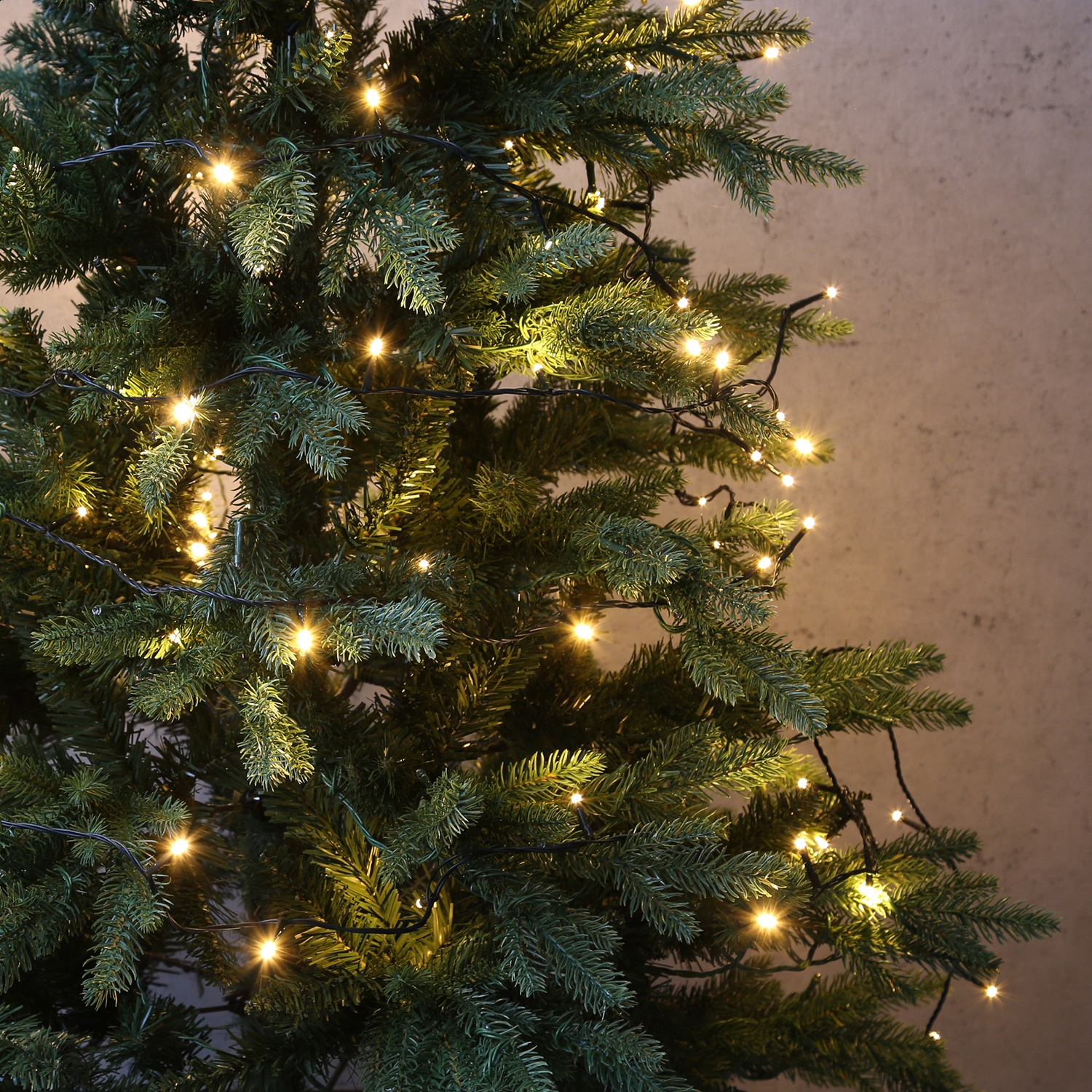 LED Lichterkette auf Kunststoffrad - 500 warmweiße LED - L: 50m - 8 Modi/ Timer - Innen/Außen