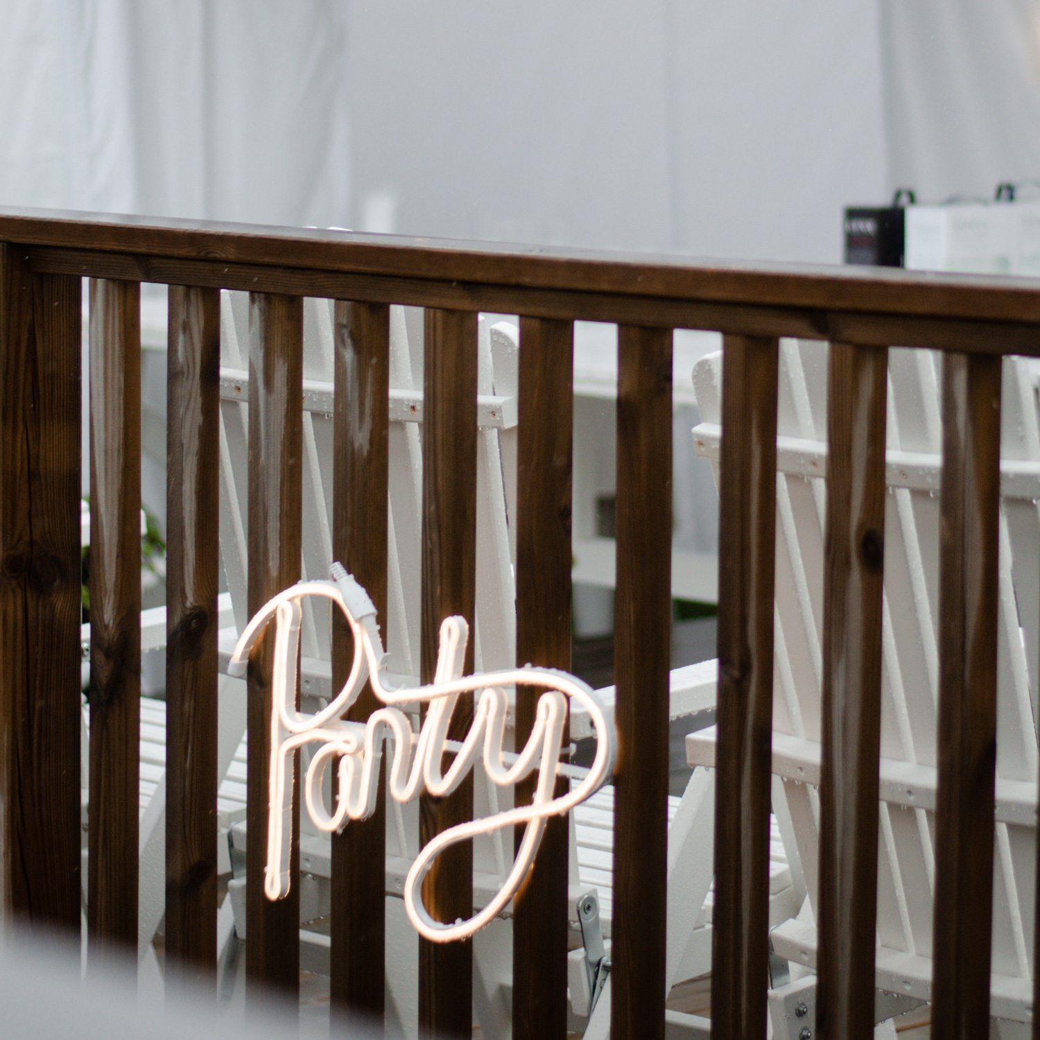 LED Silhouette "Party" - Flatneon - 305 LED - H: 31cm - outdoor - warmweiß
