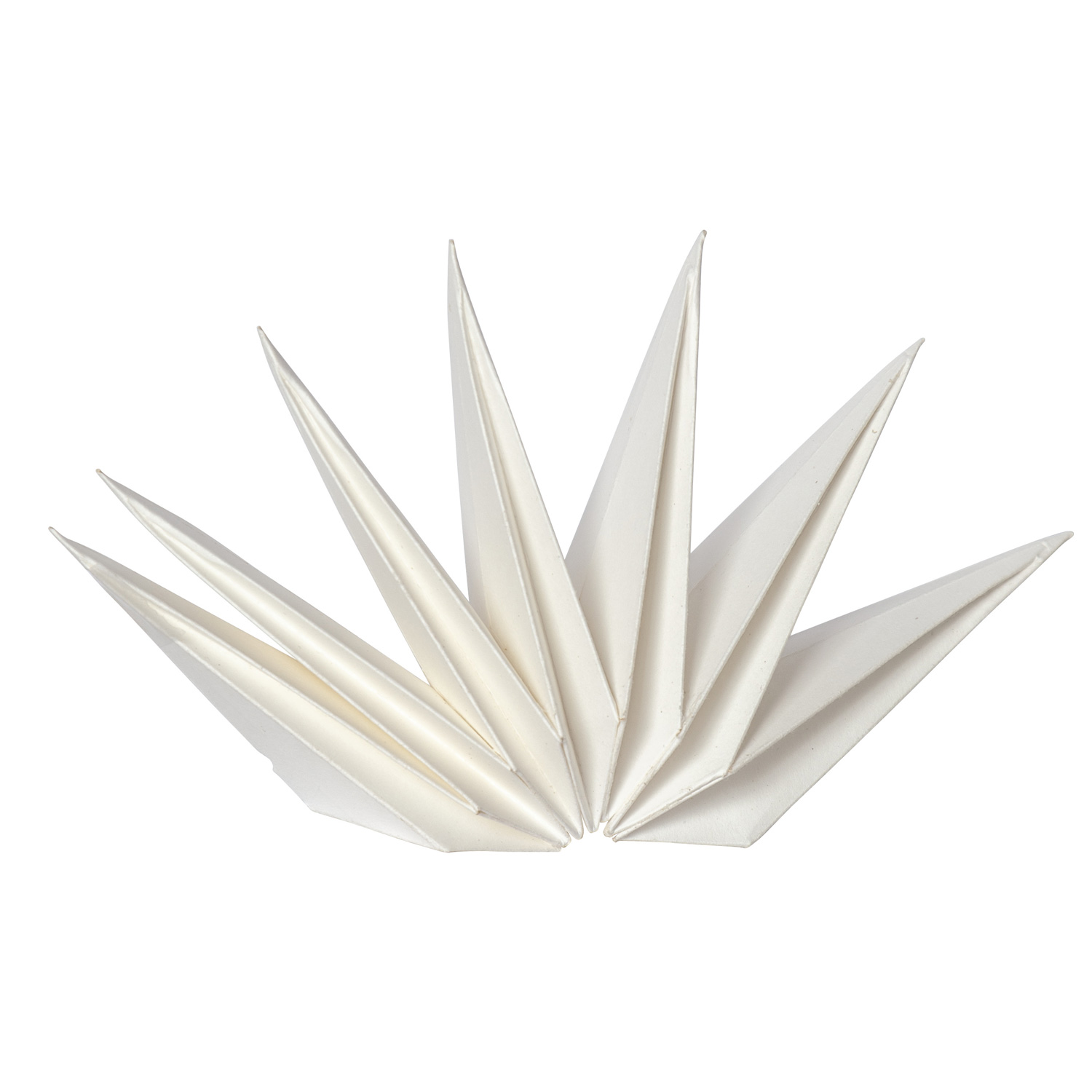 LED Baumspitze Papierstern Isa - 7-zackig - H: 33cm - D: 21cm - weiß