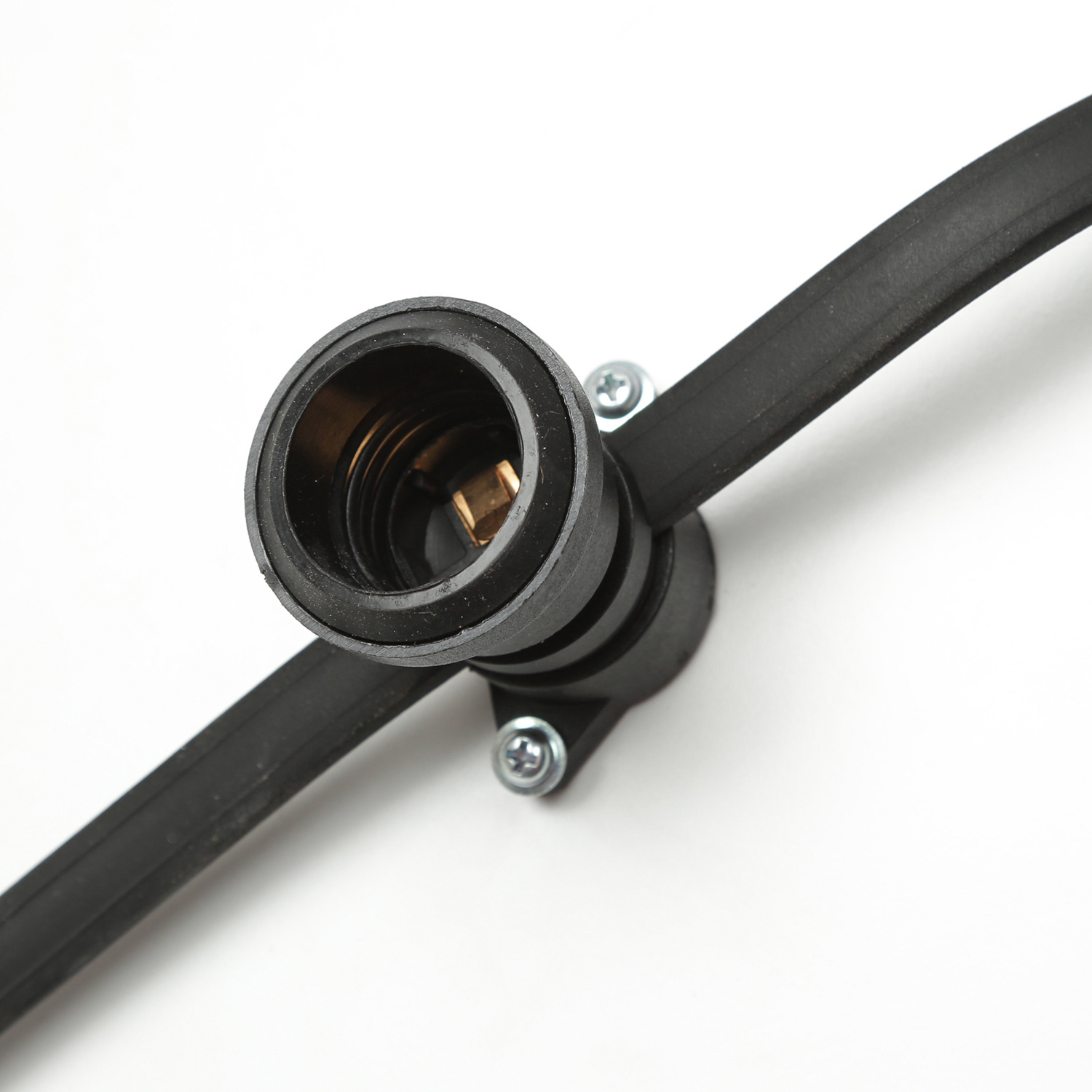 Illu-/Partylichterkette BLACKY 10m - Außenlichterkette schwarz - 10x E27 Schraubfassung