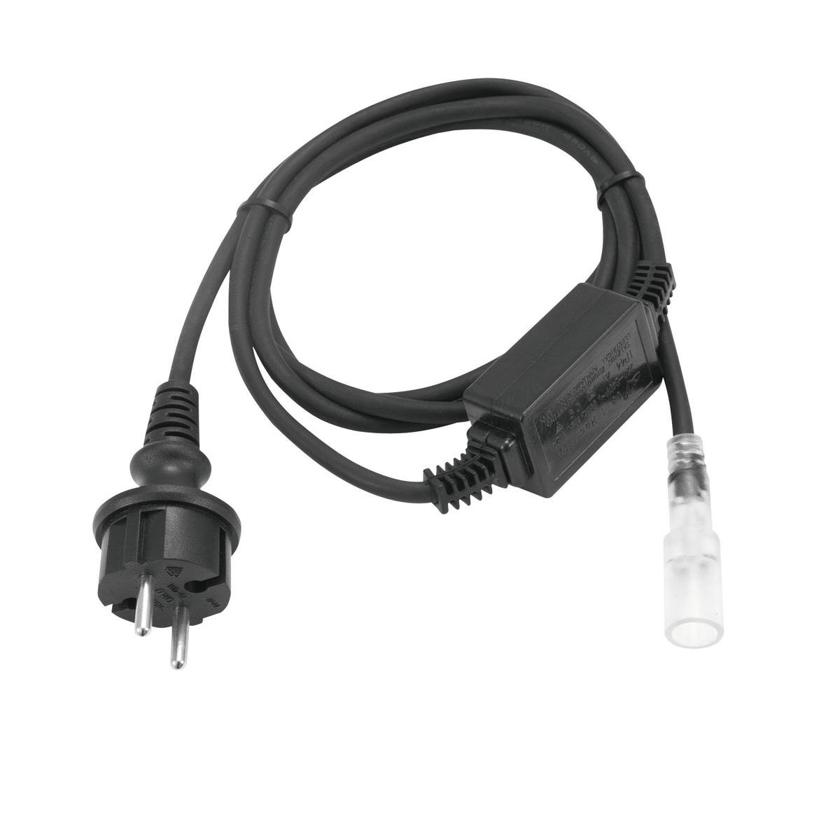 RUBBERLIGHT - Startset für RL1 LED Lichtschläuche - Netzstecker - Schwarz