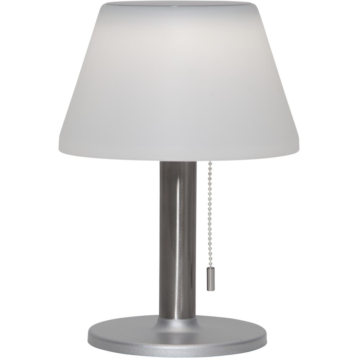 Tischleuchte mit Solarpanel und Batterie - D: 20cm x H: 28cm - warmweiss Tischleuchte mit Solarpanel und Batterie - D: 20cm x H: 28cm - warmweiss