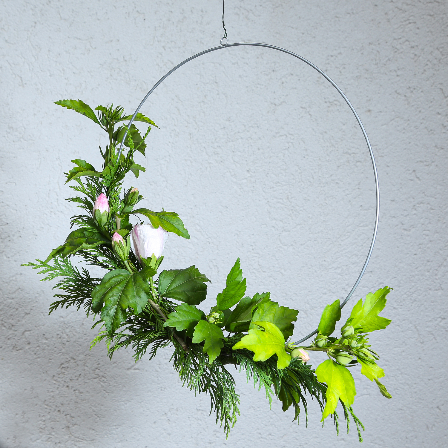 Dekoring - Metallringe mit Aufhängösen - D: 30/20/15cm - für Innen - silber - 3er Set