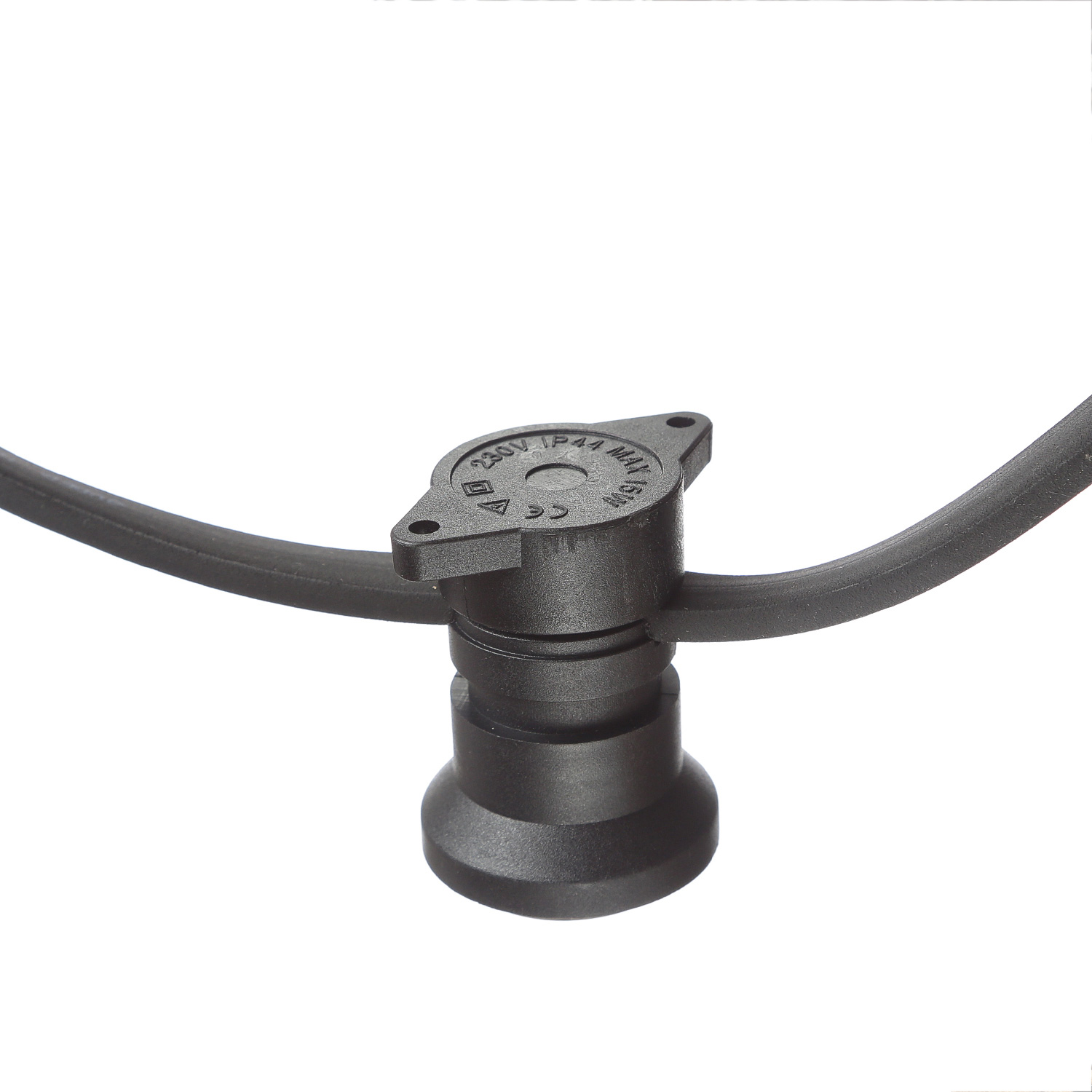 Illu-/Partylichterkette BLACKY 5m - Außenlichterkette schwarz - 5 x E27 Schraubfassung