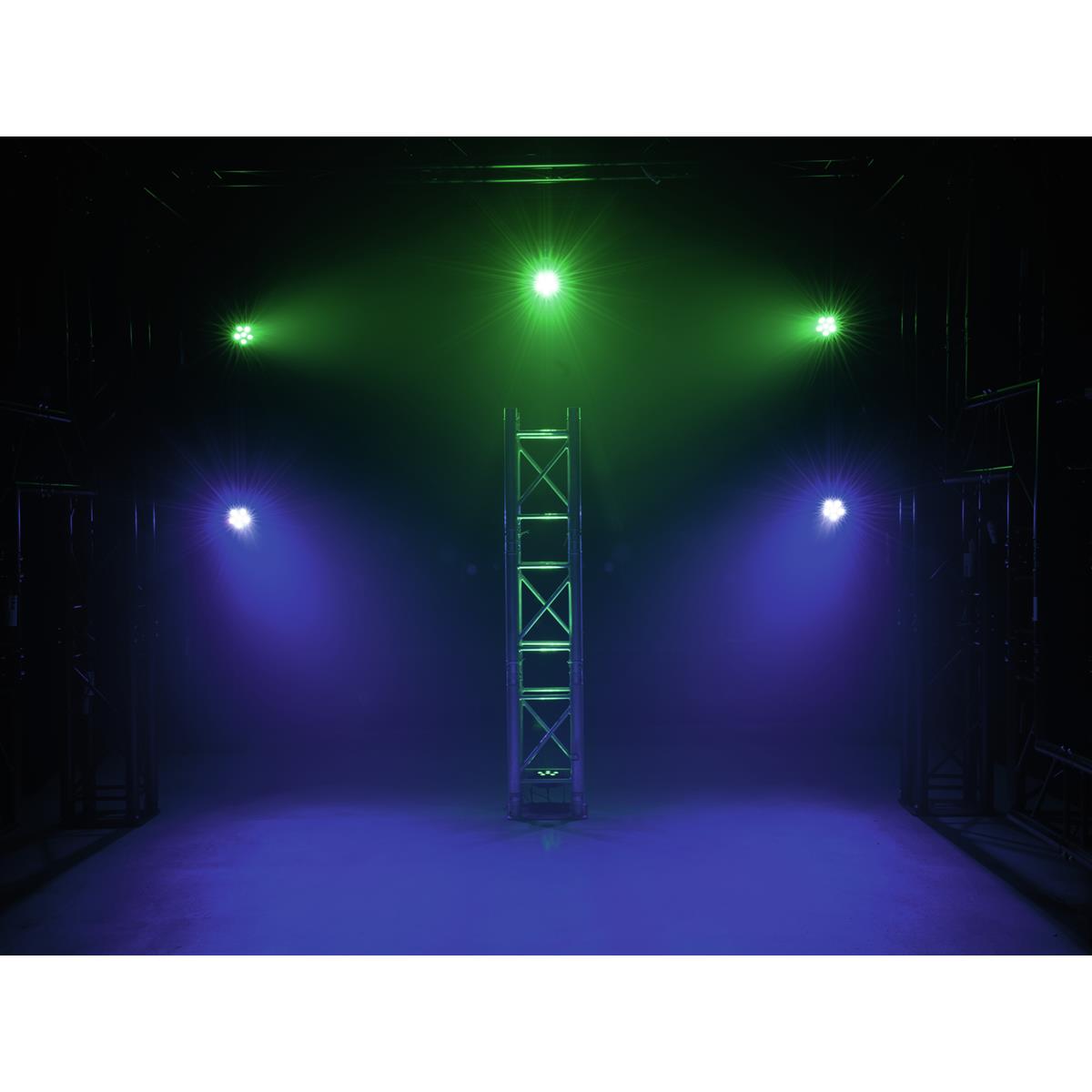 USB Party Spot - 6 RGB LED - Musiksteuerung + Automatik - Fernbedienung