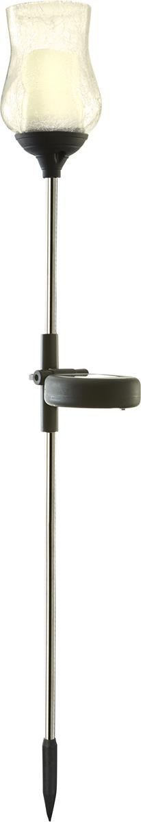LED Solarstab "Lyon" - klares Glas - gelbe LED