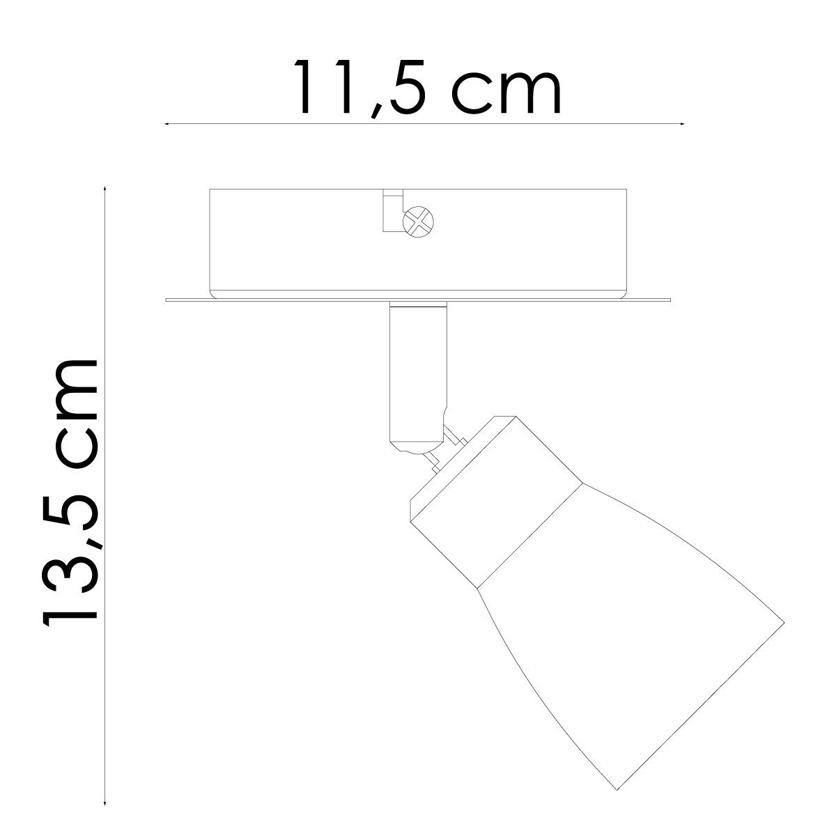 Deckenspot / Einzelstrahler ALBA aluminium - inkl. GU10 LED Leuchtmittel