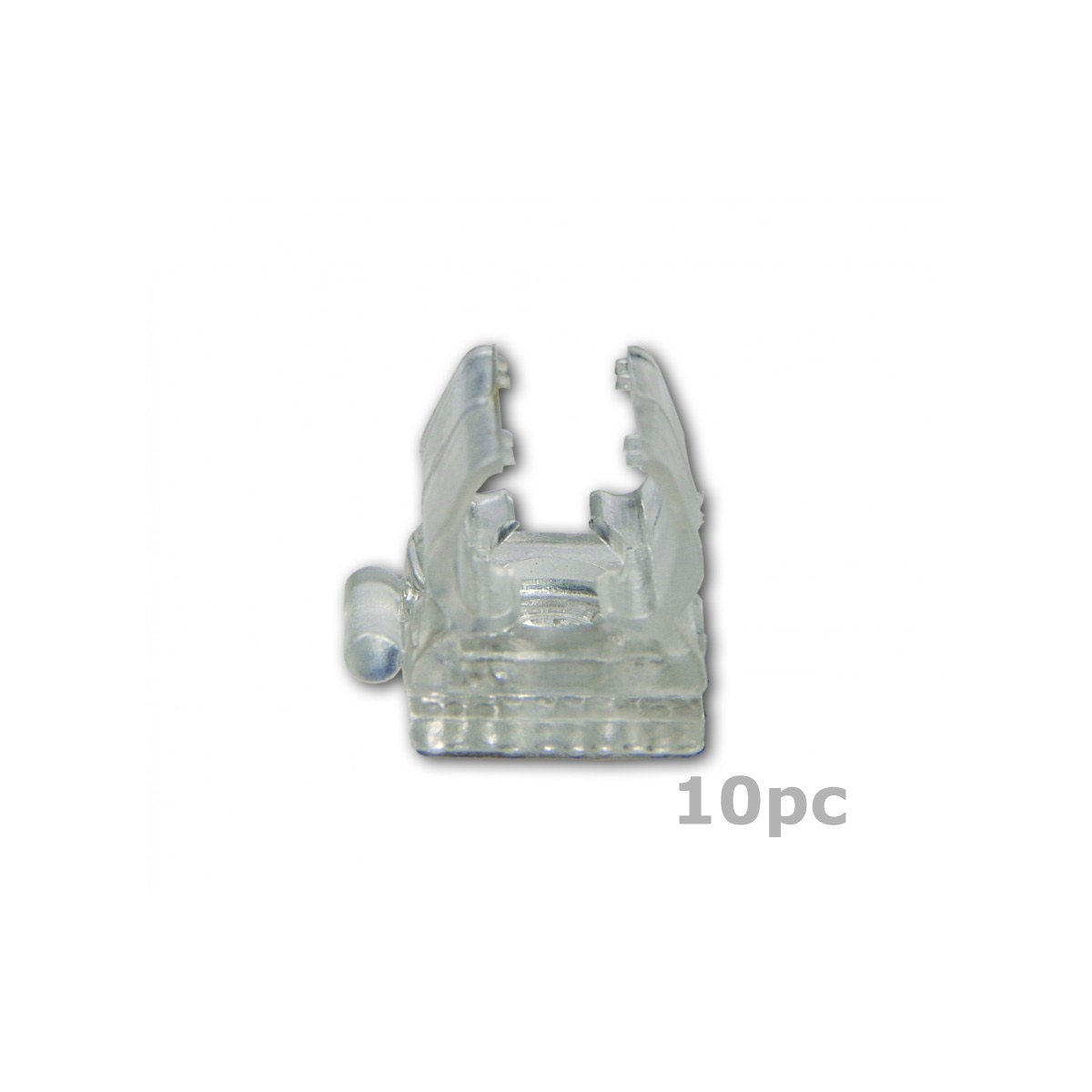 Clip für Lichtschläuche 10er Set - (12-13mm) - 2,5x2,5cm - Parallelverlegung