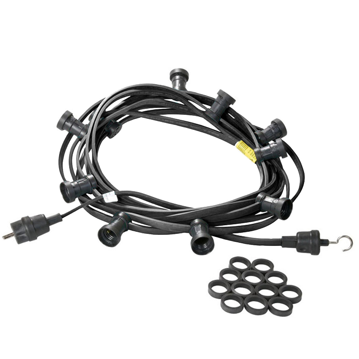 Illu-/Partylichterkette 30m - Außenlichterkette - Made in Germany - 30 x Edison LED Filamentlampen