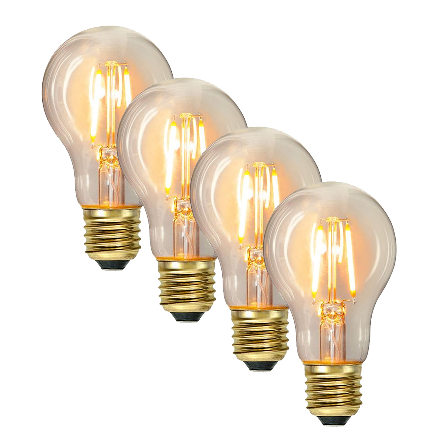 Illu-/Partylichterkette 5m - Außenlichterkette weiß - Made in Germany - 5 Edison LED Filamentlampen