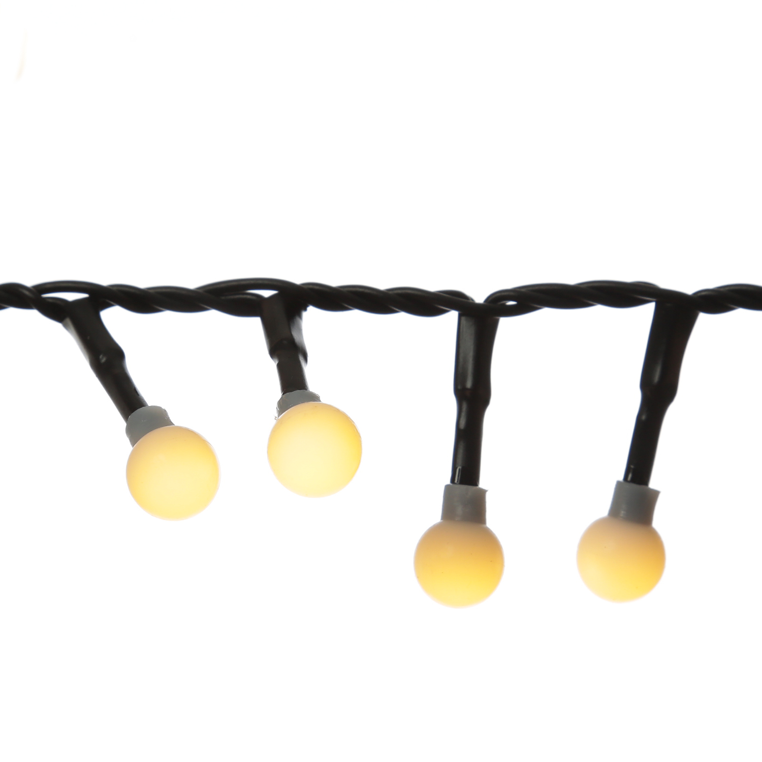 LED Lichterkette BERRY TWINKLE - 500 warmweiße opale Kugeln - 8 Funktionen - L: 11m - für Außen