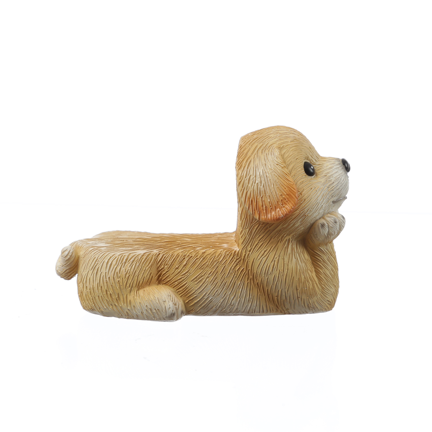 Blumentopffüße niedliche Hunde - Pflanzkübel Untersetzer - Kübelfüße - Polyresin - braun - 3er Set