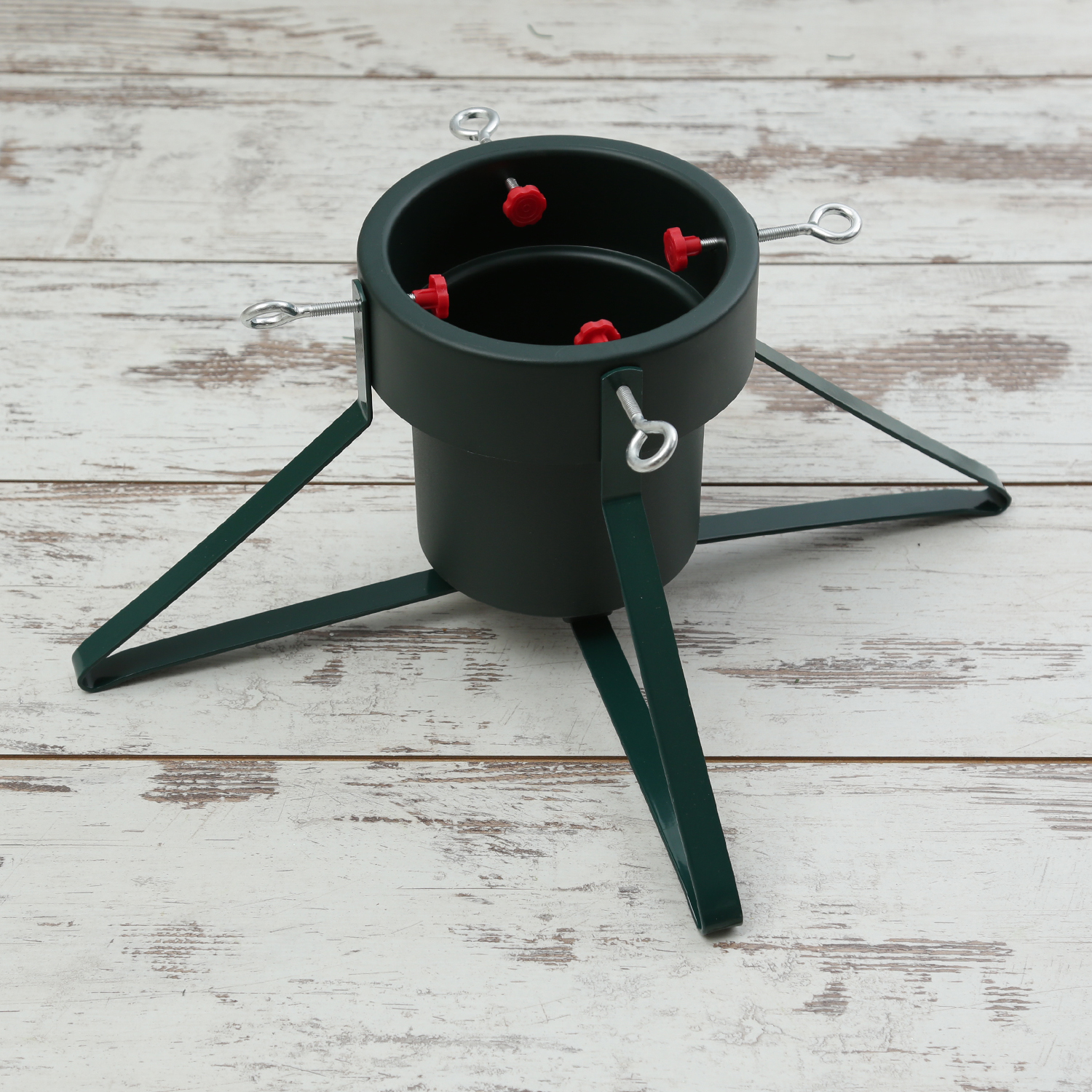 Christbaumständer - Stammdurchmesser 6-10,5cm - Höhe bis 1,8m - Wassertank 1,5L - grün/rot