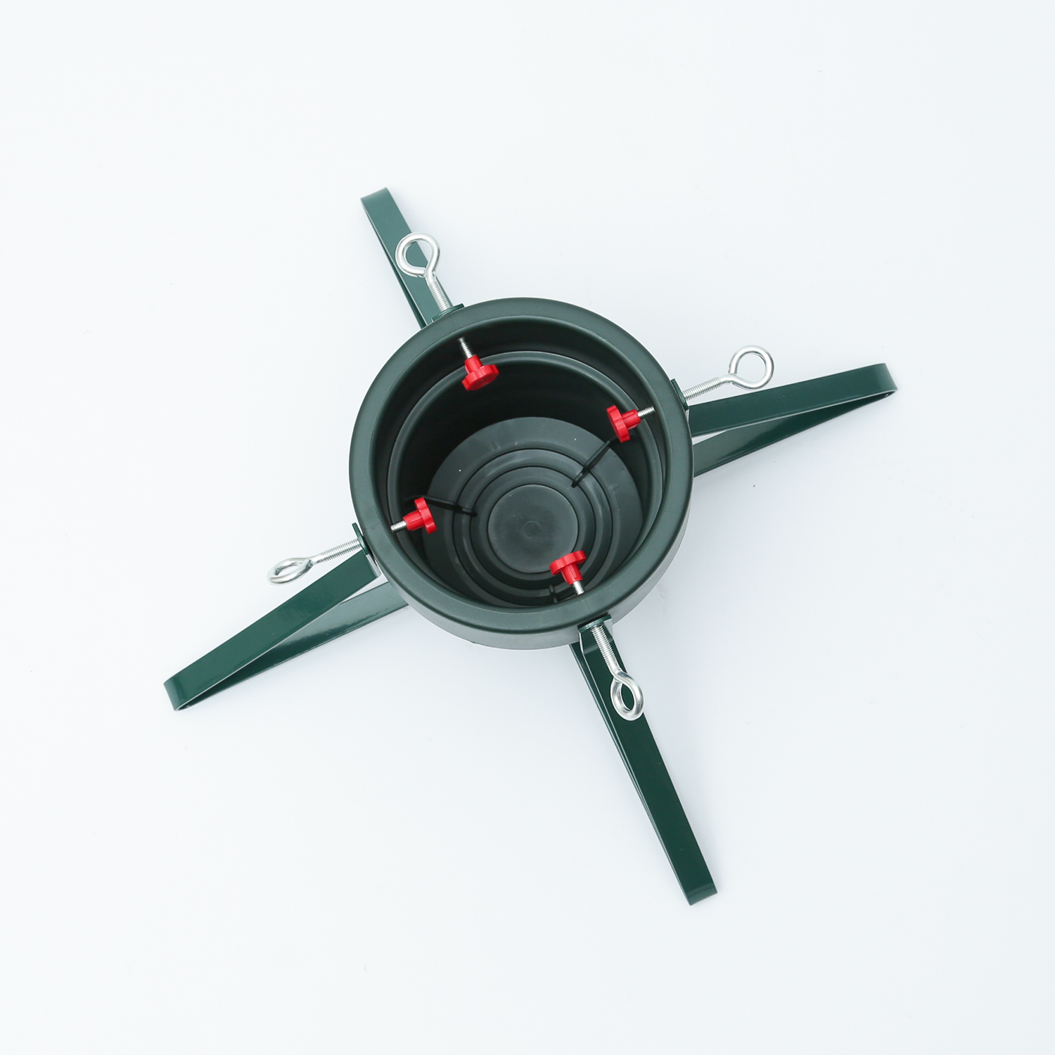 Christbaumständer - Stammdurchmesser 6-10,5cm - Höhe bis 1,8m - Wassertank 1,5L - grün/rot