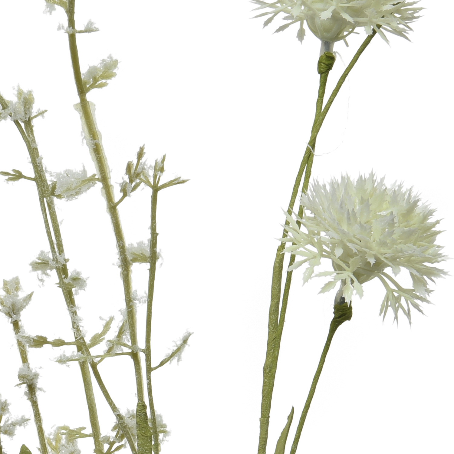 Wildblumen am Stiel - Blumenbündel - Wiesenblumen - Kunstblumen - H: 60cm - creme