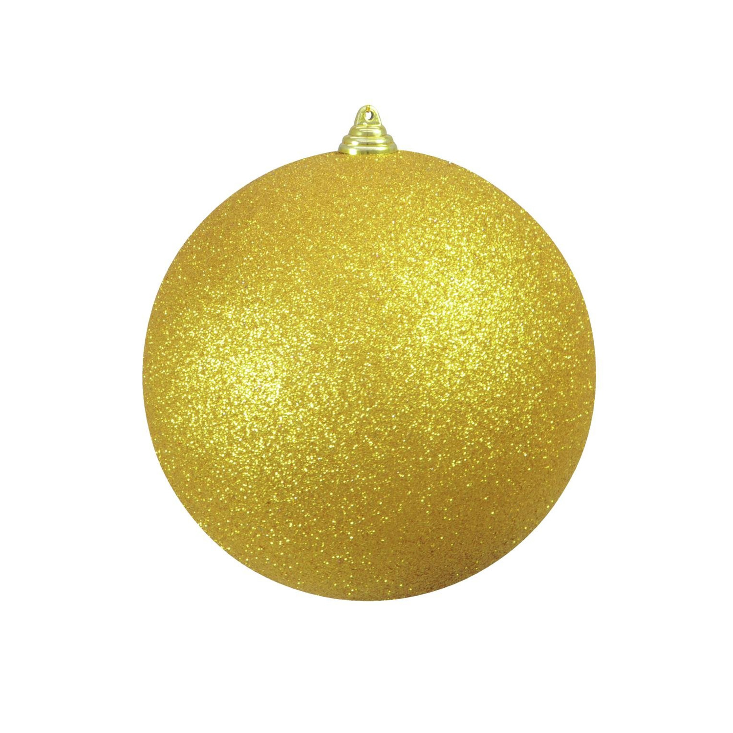 XL Dekokugel 20cm - Baumkugel - gold glitzernd - Innendeko - robustes Polyethylen