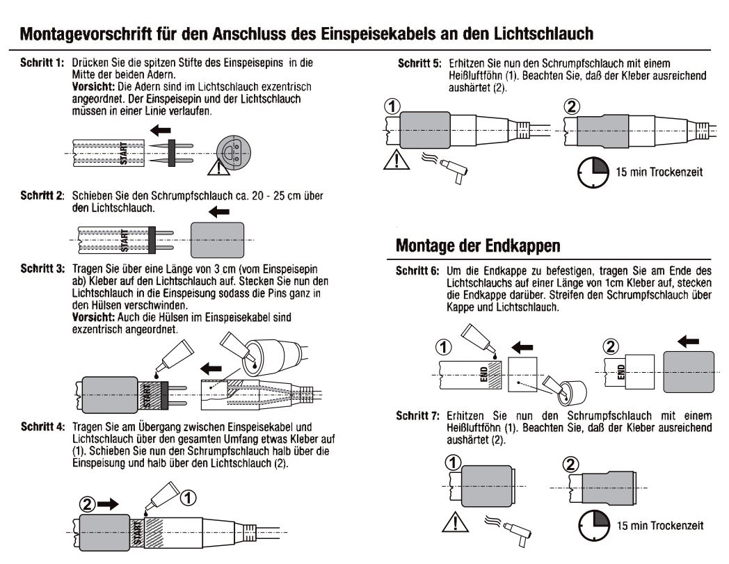 LED-NEON-Lichtschlauch | Zweiseitig | Outdoor | 1800 LED | 30m | Blau