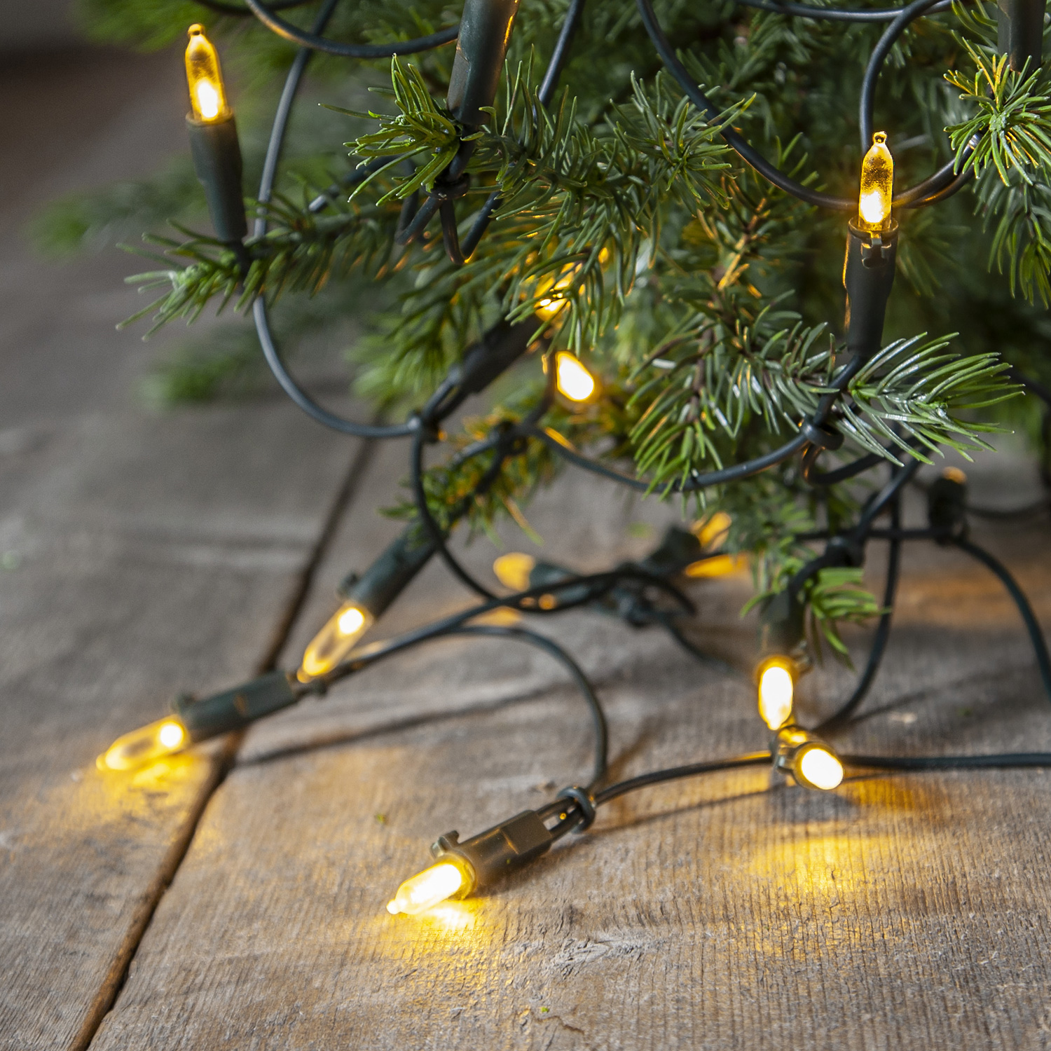 Weihnachtsbaum Lichterkette innen