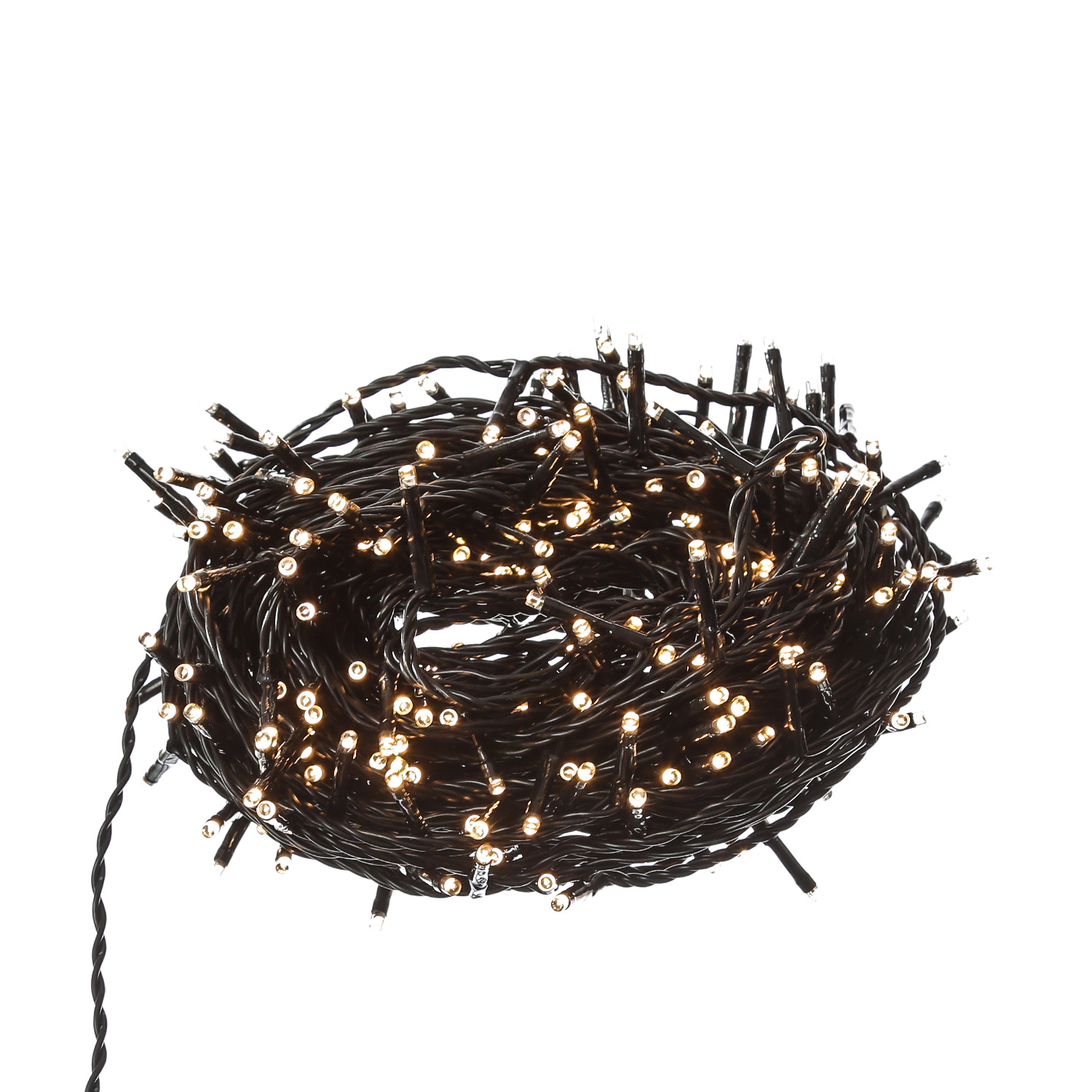 LED Solar Lichterkette Compact Twinkle - 1000 warmweiße LED - 8 Funktionen - L: 22,5m - USB