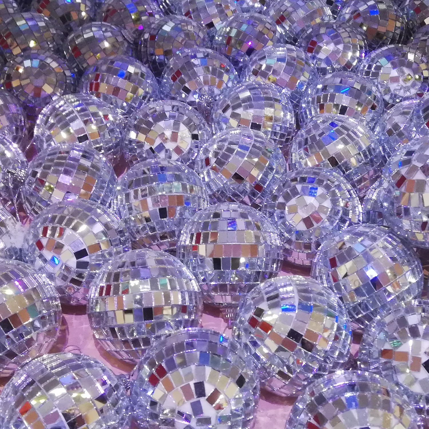 Spiegelkugel 5cm silber- Discokugel Echtglas zur Dekoration - mirrorball