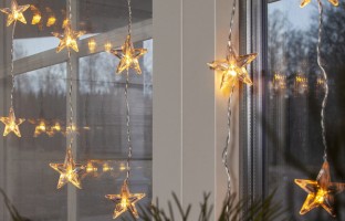 Lichtervorhang innen