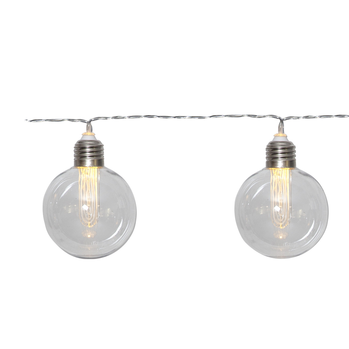 LED Lichterkette CHANIA - Solar - 8 warmweiße LED - L: 245cm - Lichtsensor - Outdoor - klar