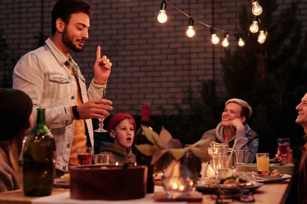 Illu-/Partylichterkette 10m - Außenlichterkette weiß - Made in Germany- 20 dimmbare Halogenlampen