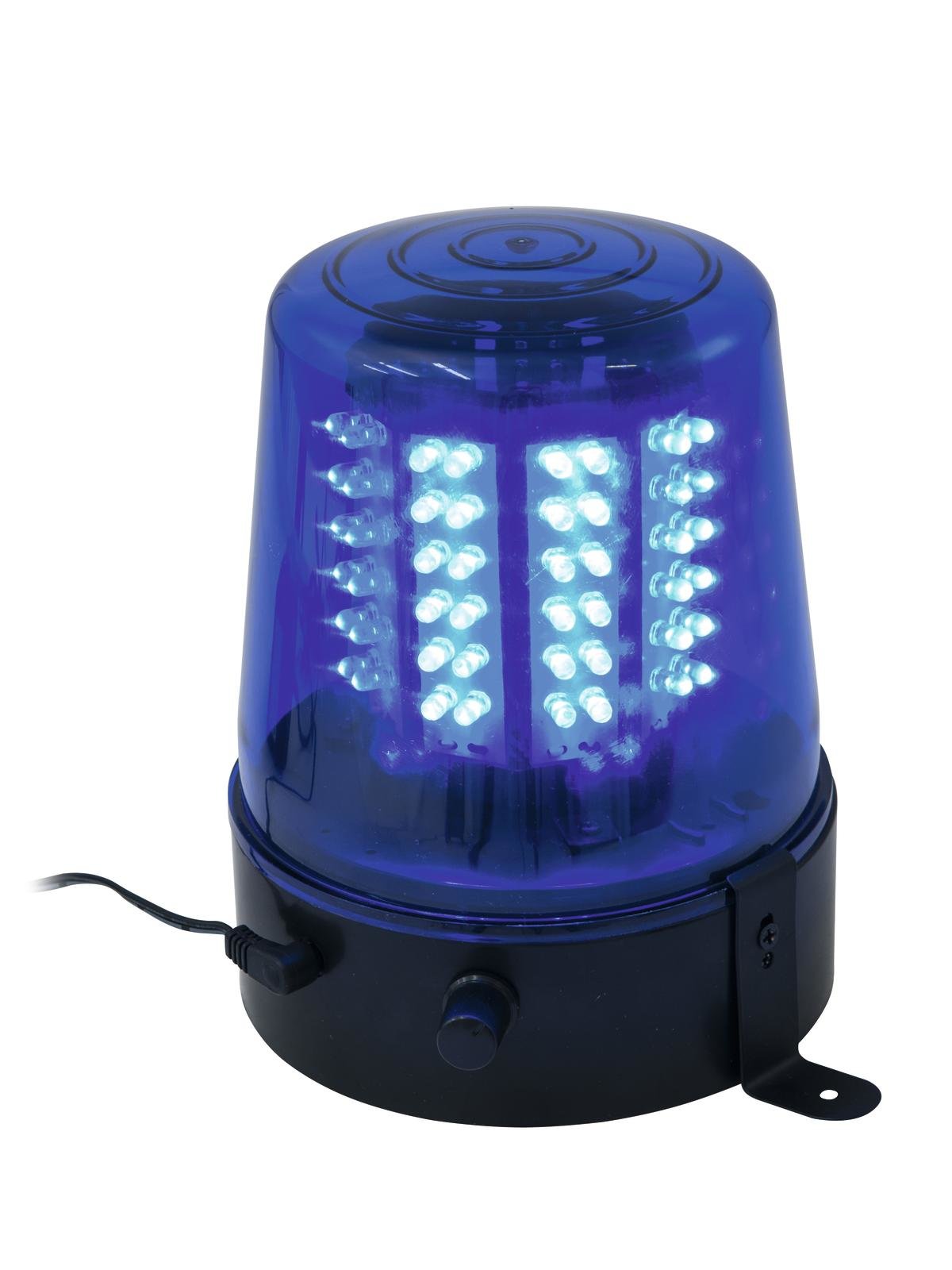 Polizeilicht Feuerwehrlicht LED BLAU - 108 LEDs - Geschwindigkeit regelbar - inkl. Netzteil