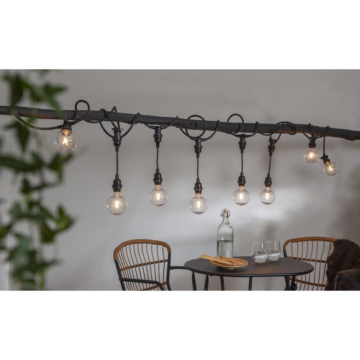 Verlängerung für E27-Fassungen für Lichterkette "- L: 22cm - 5er set - outdoor - schwarz