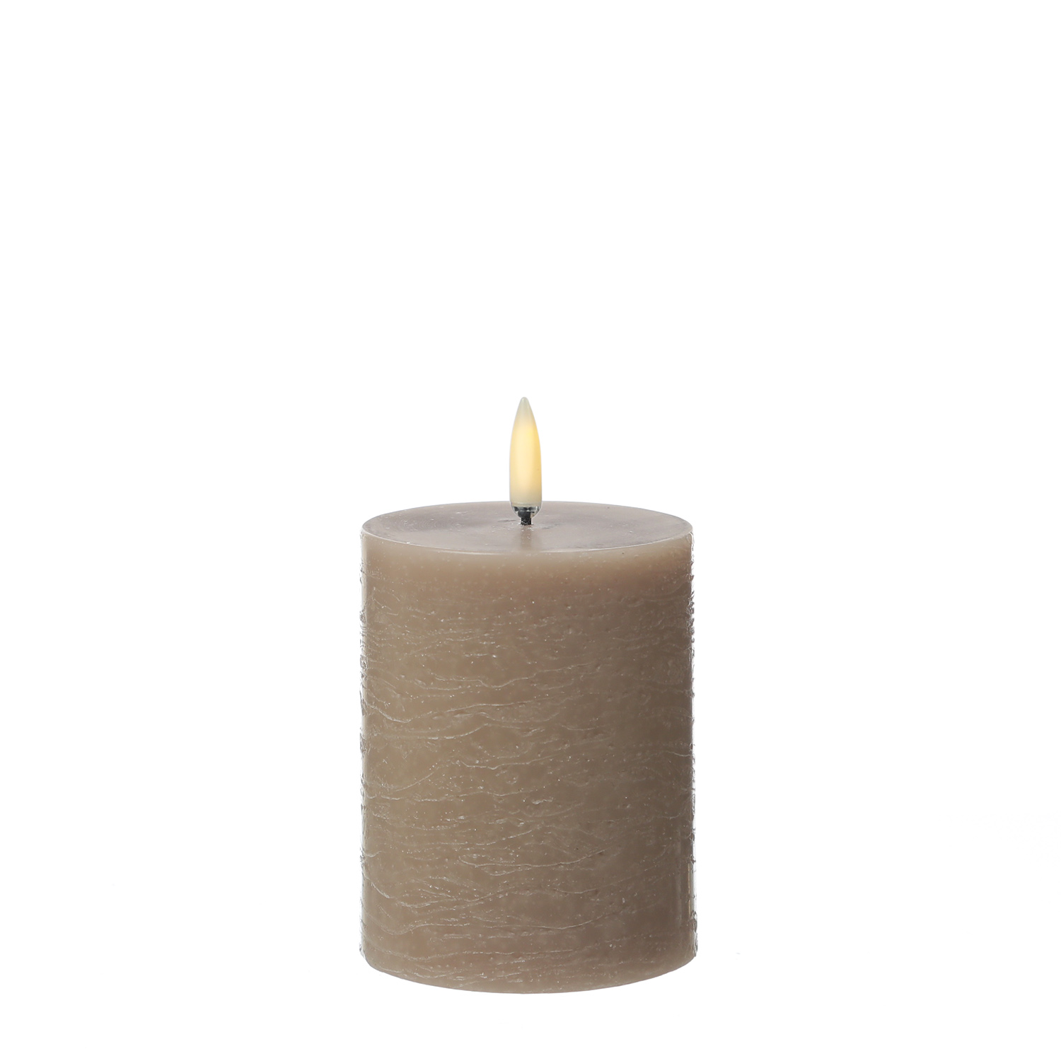 LED Kerze PIA - Rustik-Optik - Echtwachs - H: 10cm - D: 7,8cm - Timer - bis zu 1000 Std. - beige LED Kerze PIA - Rustik-Optik - Echtwachs - H: 10cm - D: 7,8cm - Timer - bis zu 1000 Std. - beige