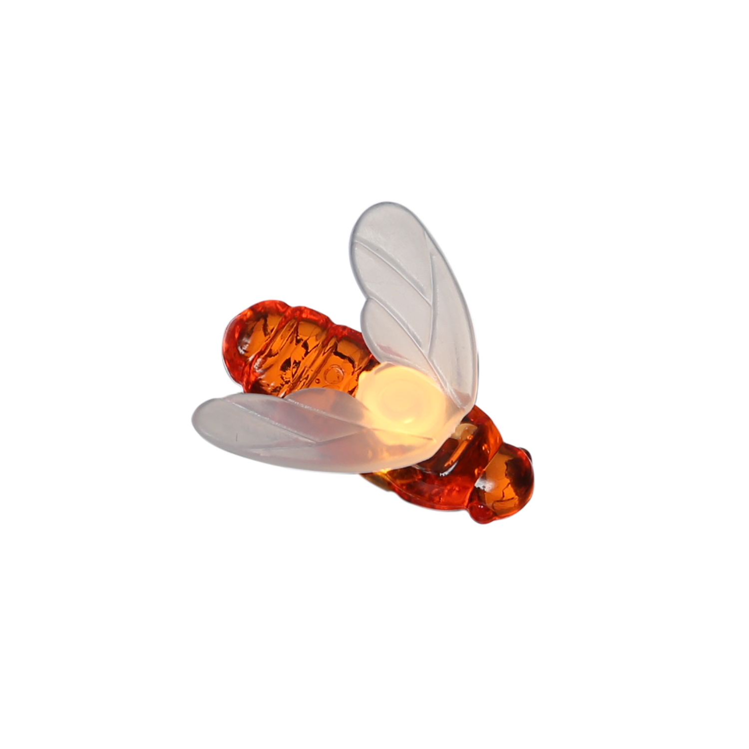 LED Solar Lichterkette Bienen - 5 warmweiße LED - L: 1,2m - H: 17cm - Lichtsensor - für Außen