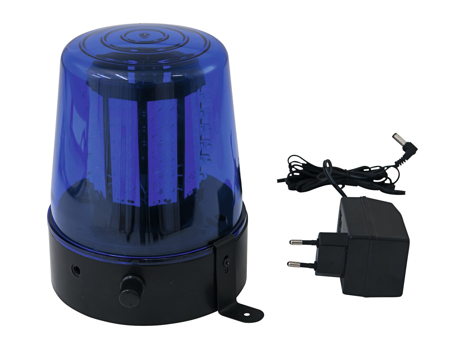 Polizeilicht Feuerwehrlicht LED BLAU - 108 LEDs - Geschwindigkeit regelbar - inkl. Netzteil