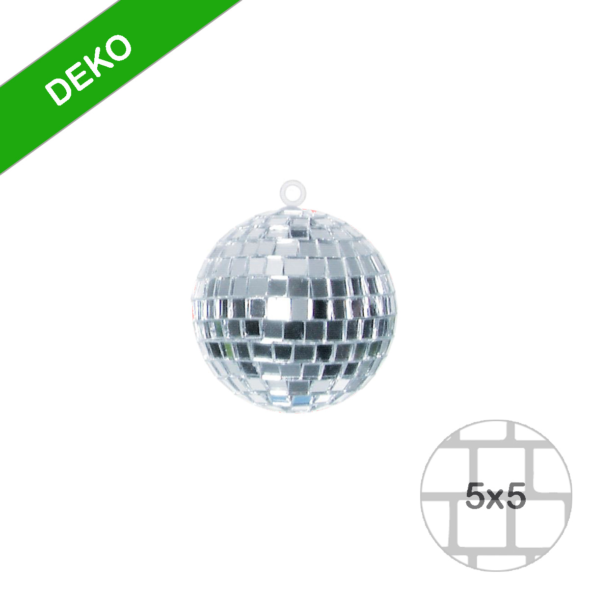 Spiegelkugel 5cm silber- Discokugel Echtglas zur Dekoration - mirrorball