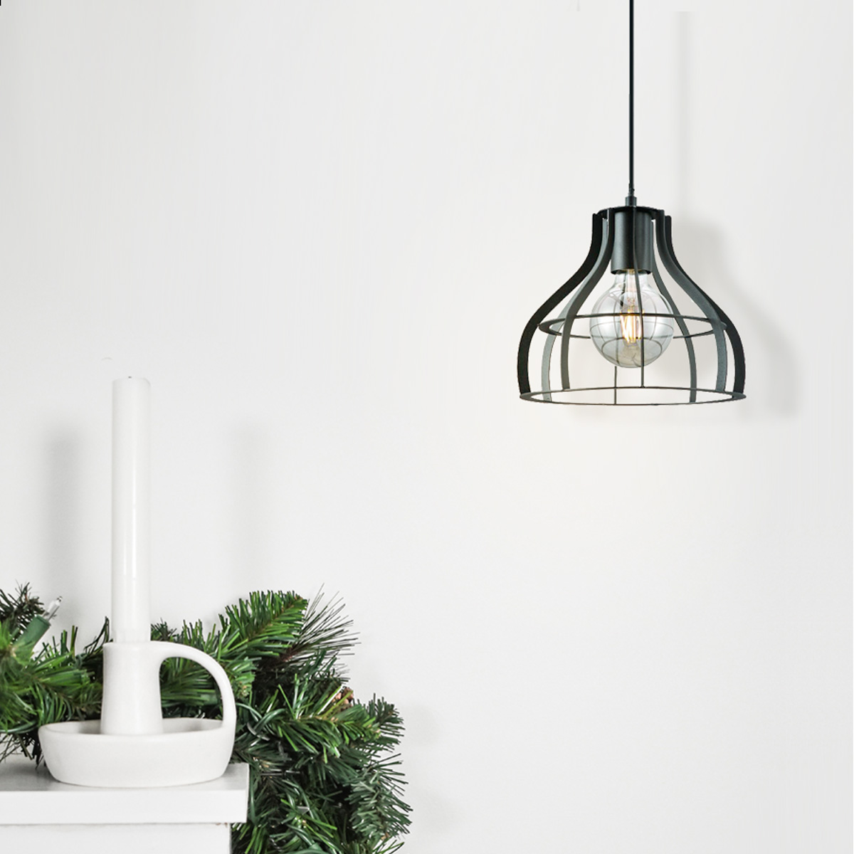 Deckenlampe BLANK 25cm - schwarz - E27