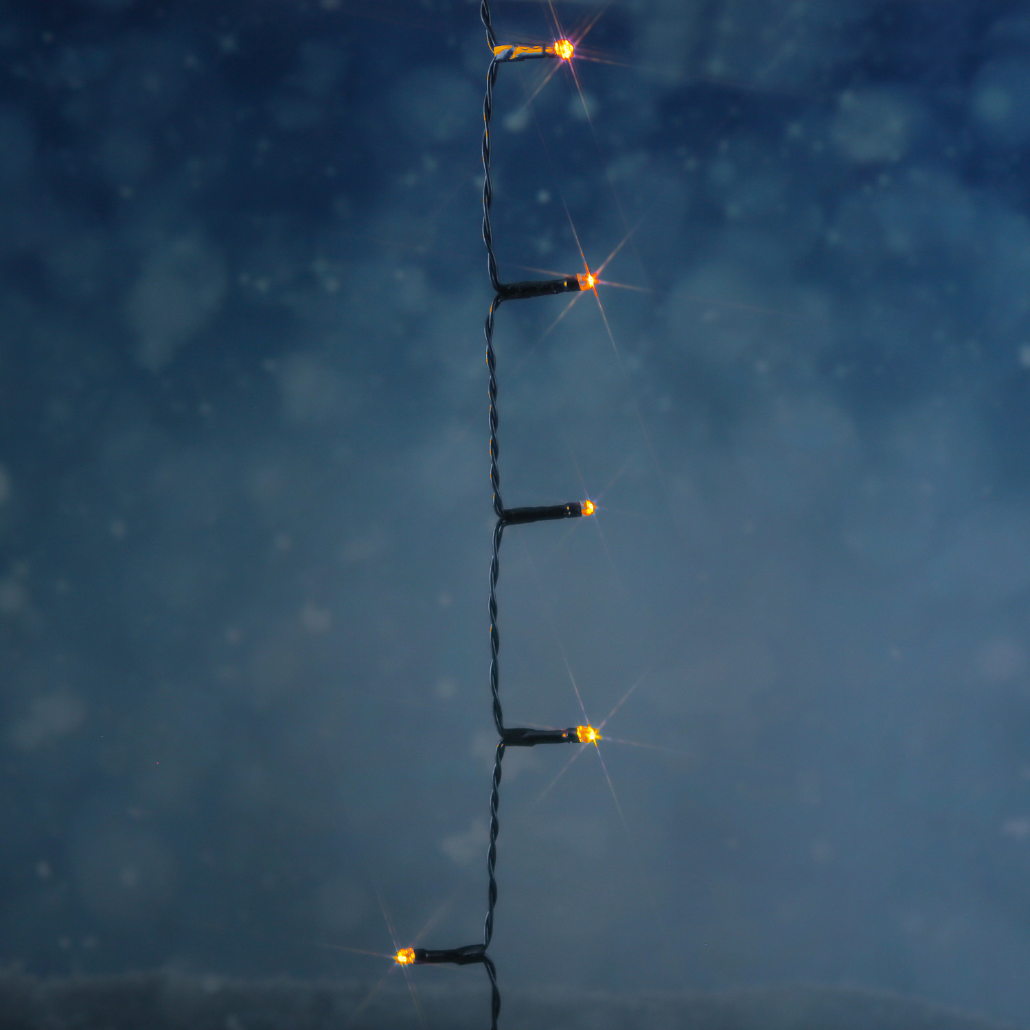 LED Lichterkette - Weihnachtslichterkette - 360 bernstein LED - L: 27m - 8 Modi/ Timer - für Außen