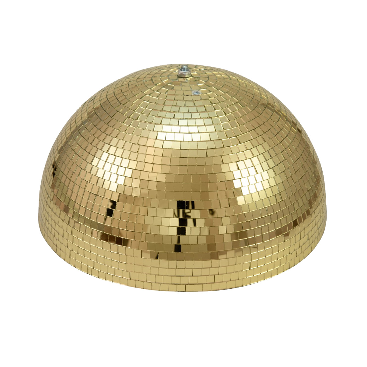 Spiegelkugel halb gold 40cm - für Deckenmontage - Diskokugel Echtglas - 10x10mm Spiegel - PROFI