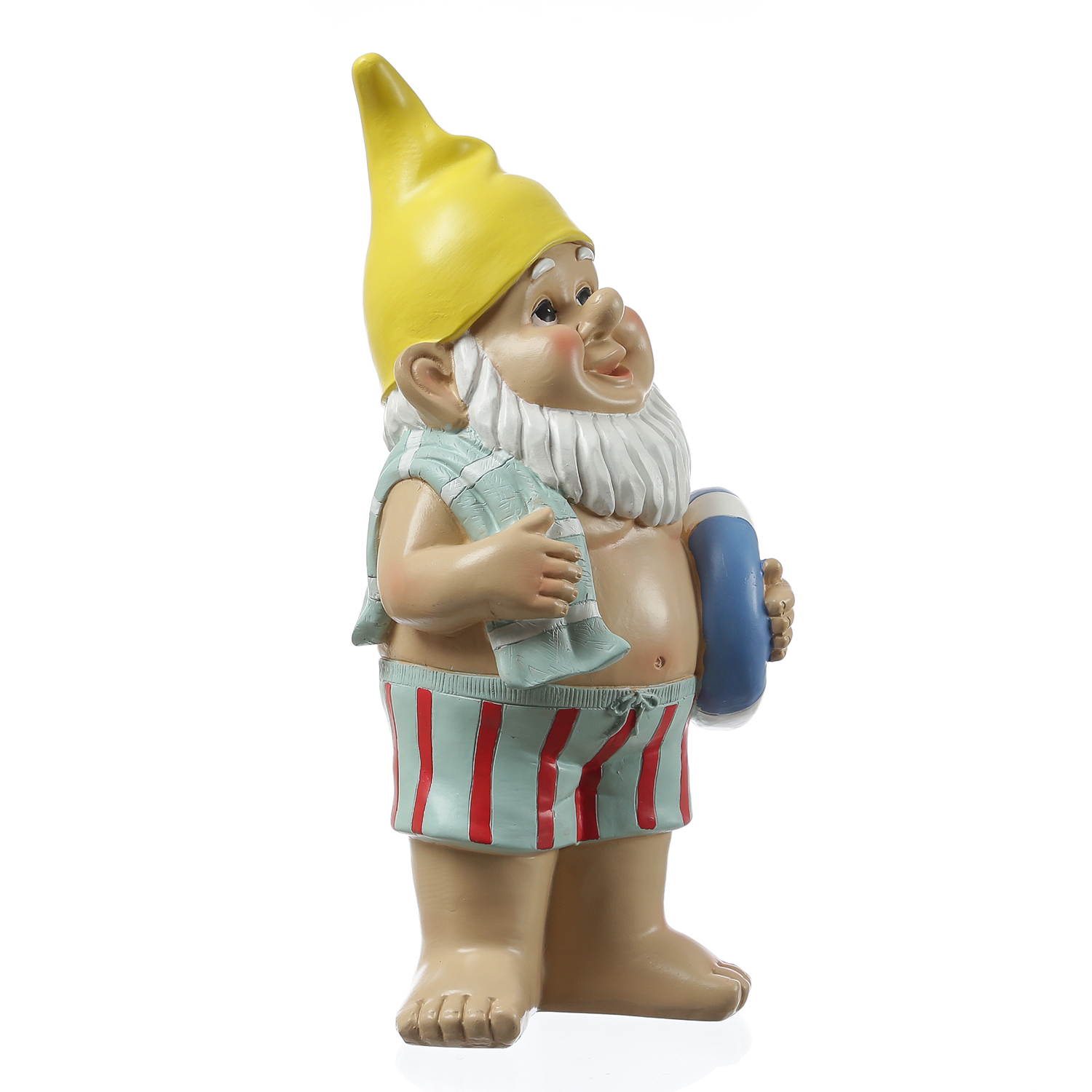 Gartenzwerg BERT - Zwerg im Badeanzug - Gartenfigur - Polyresin - H: 30cm - bunt